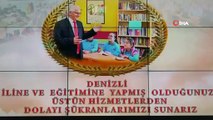 Denizli İl Milli Eğitim Müdürü Mahmut Oğuz personeliyle vedalaştı