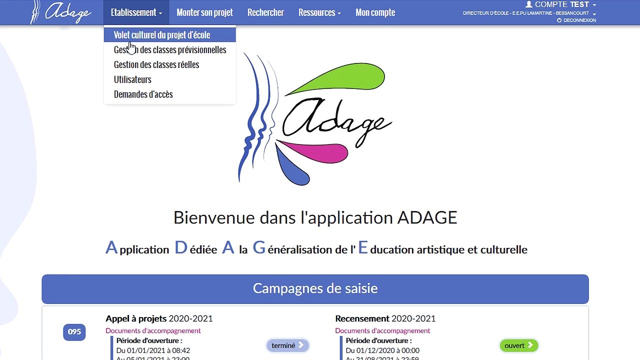 Les profils utilisateurs qui peuvent recenser