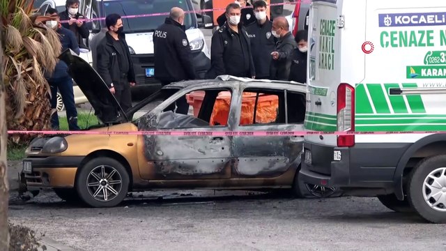 İşe gitmek için bindiği otomobili sonu oldu...İlk iş gününde alev alev yanan otomobilinde can verdi