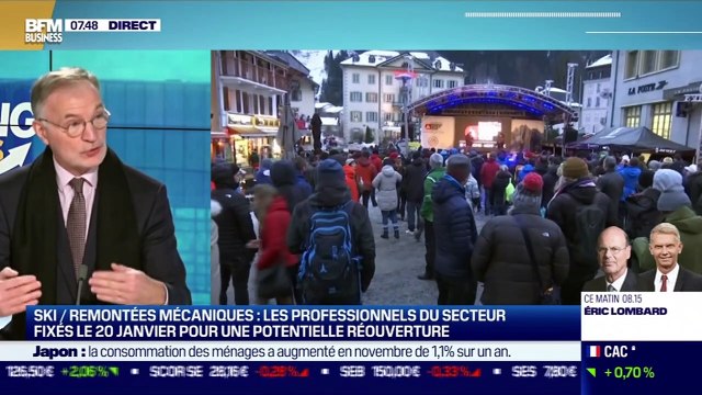 Dominique Marcel (Compagnie des Alpes) : Les stations de ski inquiètes pour les vacances de février - 08/01