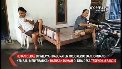 Sungai Meluap, Perbatasan Mojokerto-Jombang Banjir