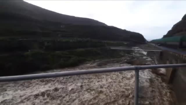 Impresionantes imágenes de crecida de ríos en La Palma