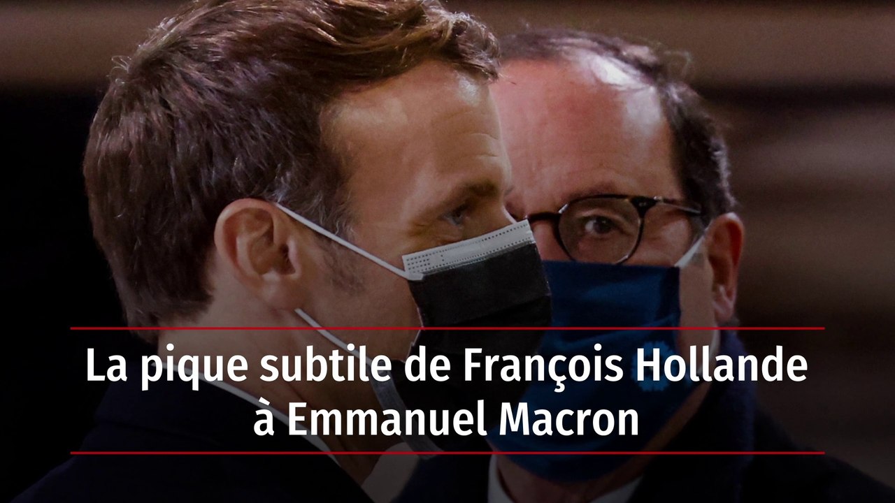 La pique subtile de François Hollande à Emmanuel Macron
