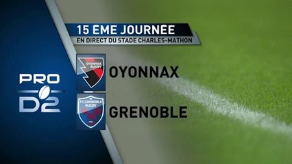 RESUME DU MATCH OYONNAX / GRENOBLE