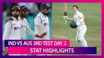 IND vs AUS 3rd Test 2021 Day 2 Stat Highlights: Steve Smith Scores Century