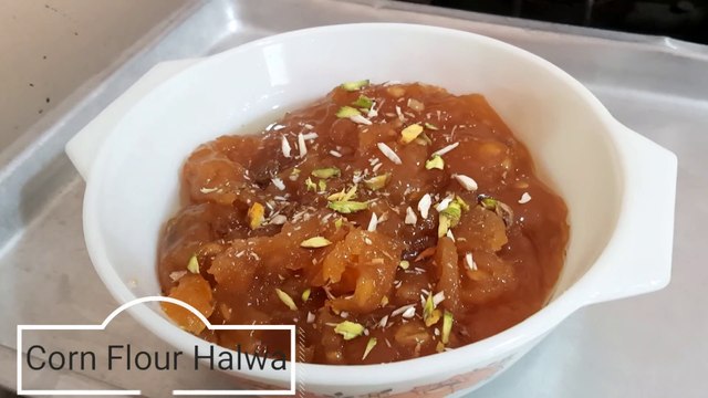 10 Minute Low Fat Corn flour Halwa Recipe|Karachi Halwa|Bombay Halwa Recipe|Corn Flour Halw Recipe|Halwa Recipe|