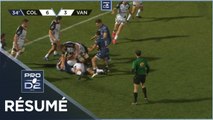 PRO D2 - Résumé Colomiers Rugby-RC Vannes: 19-20 - J15 - Saison 2020/2021