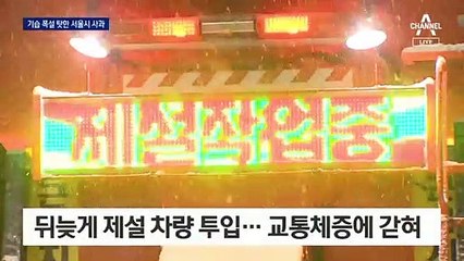 “기습 폭설에 제설차량 갇혀”…눈 탓한 서울시의 사과