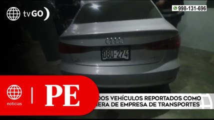 Policía recuperó vehículos robados dentro de cochera de empresa de transporte | Primera Edición