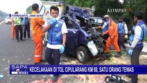 Mobil Box Ringsek Kecelakaan di Tol Cipularang Km 88, 1 Tewas