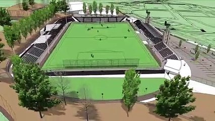 Recreación del proyecto de remodelación del estadio Ciudad de Tudela