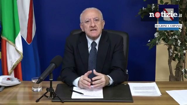Coronavirus, De Luca risponde alle polemiche sul vaccino: Io come Joe Biden, era simbolico