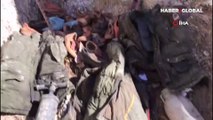 Erzincan'da, teröristlerin kullandığı 8 mağara imha edildi
