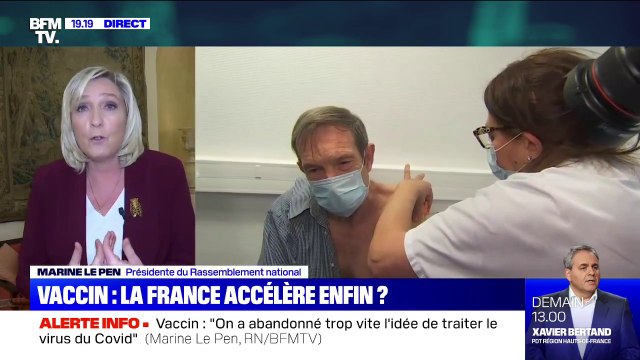 Marine Le Pen: J'encouragerai mes proches en situation de fragilité à se faire vacciner