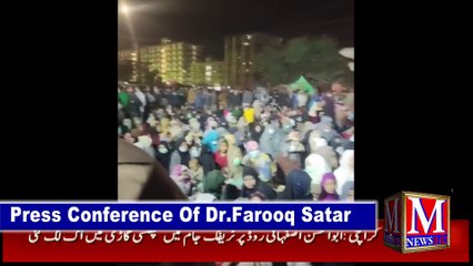 dr farooq sattar ka chorangi pr ahtajaji mazahra sa kihtab|saneha machh ahtajaji mazahera in karachi