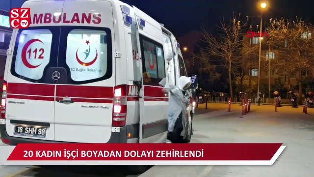 Bursa'da tekstil fabrikasında 20 kadın işçi, boyadan zehirlendi