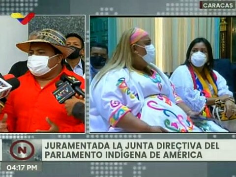 Juramentada nueva Junta Directiva del Parlamento Indígena de América para periodo 2021-2022