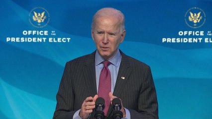 Joe Biden juge que l'absence de Donald Trump à son investiture est "une bonne chose"