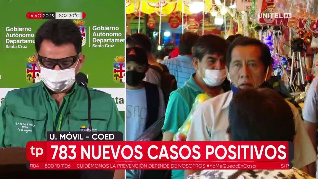 Covid-19: cada hora se registran 23 nuevos contagios en Santa Cruz; este viernes se reportaron 783 casos