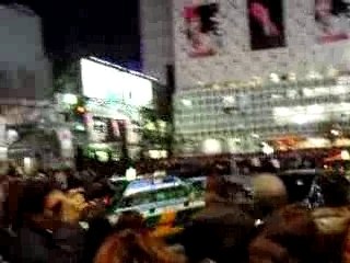 traversée d'une rue à shibuya