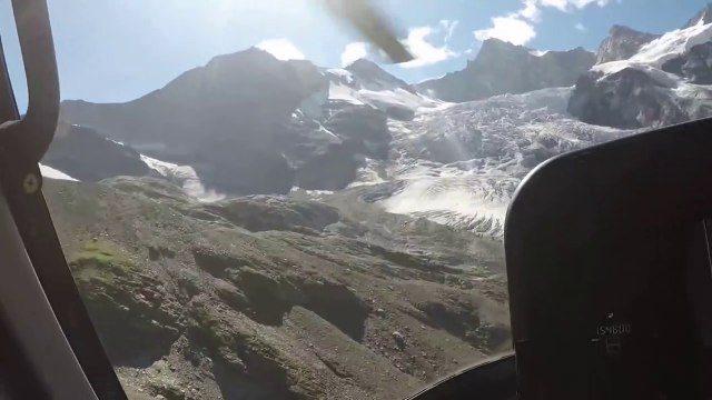 Spectacular Air Zermatt Helicopter Flight over Matterhorn (Aug 22nd 2017)