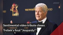 Sentimental video tribute closes Trebek's final