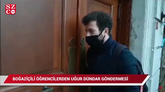 Boğaziçili öğrencilerden Melih Bulu'ya Uğur Dündar göndermesi