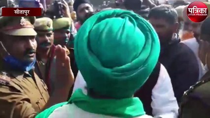 यूपी पुलिस ने किसान को धमकाया