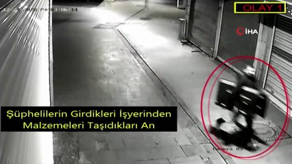 Televizyon hırsızı kamerada