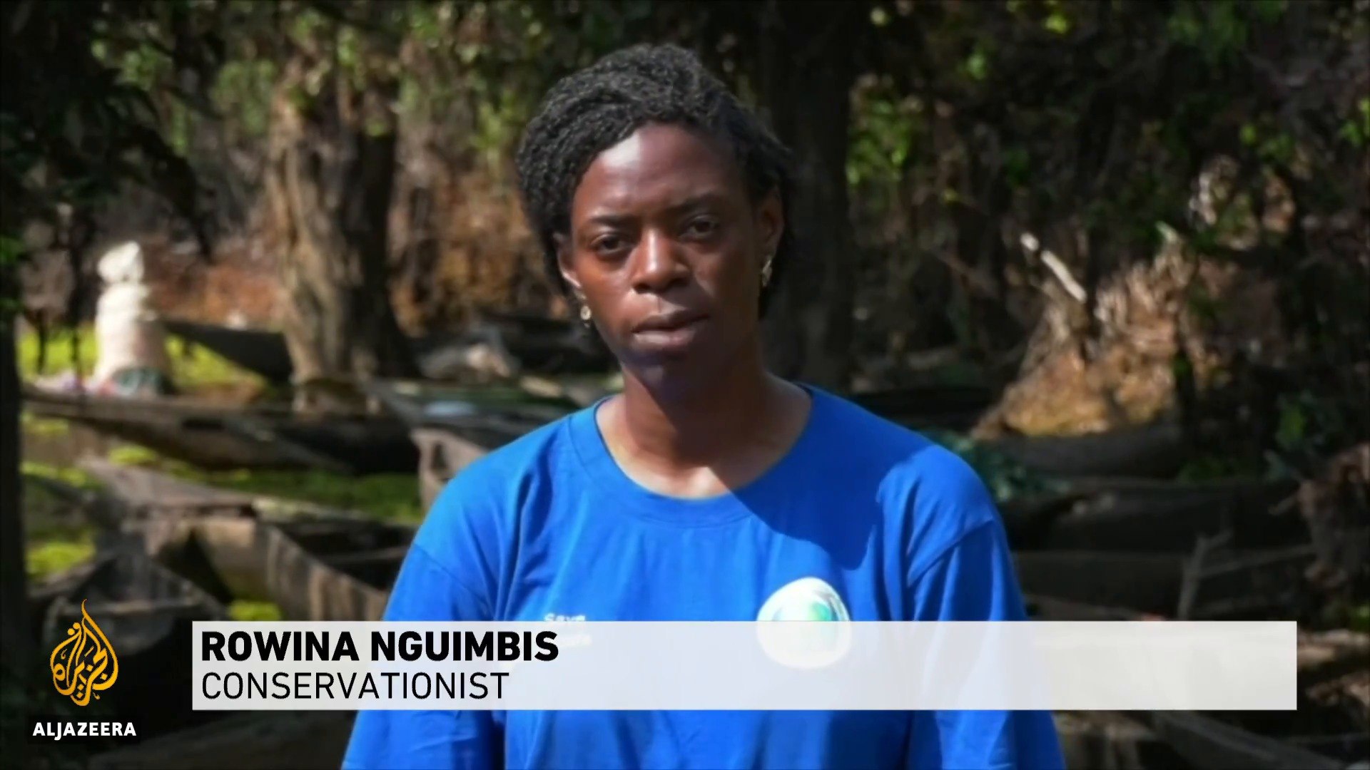 ⁣Cameroon lake threatened by aquatic fern