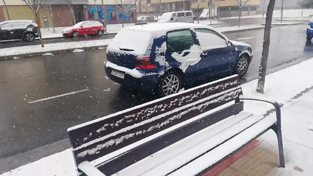 Nieve en Logroño (La Rioja)