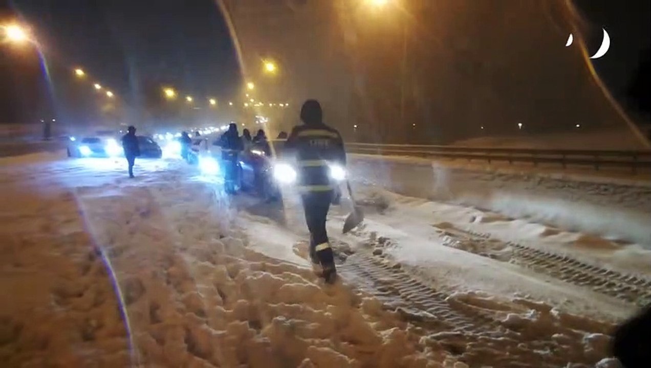 Zentrum Spaniens versinkt im Schnee