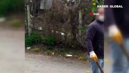 Yavru köpeğin üstüne bastı, tepki gösteren kıza tokat attı!