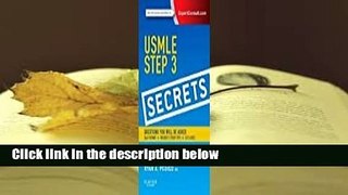 Full E-book  USMLE Step 3 Secrets  For Online