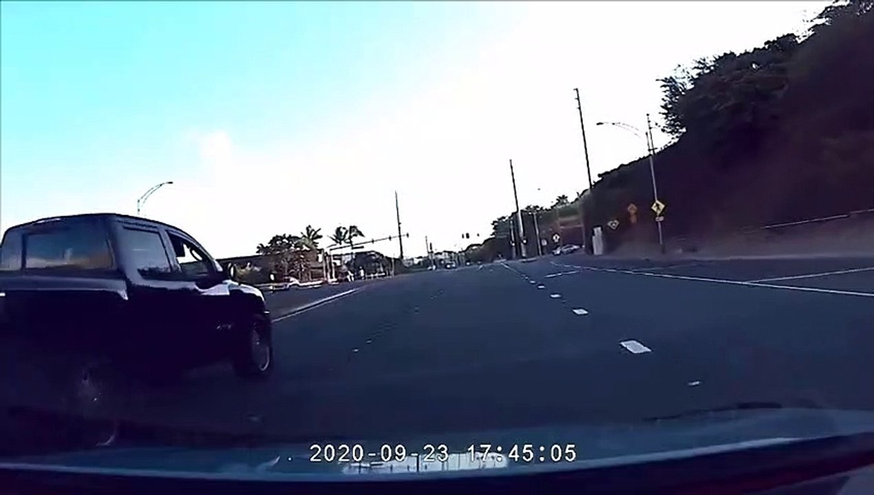 Dash cam close call