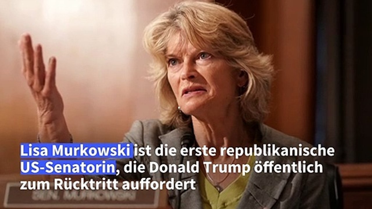 Erste republikanische Senatorin fordert öffentlich Trumps Rücktritt