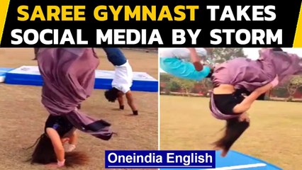 Extraordinary stunts in Saree | Watch viral video | Oneindia News