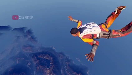 Lamar roasts Franklin but Franklin went skydiving - GTA 5
