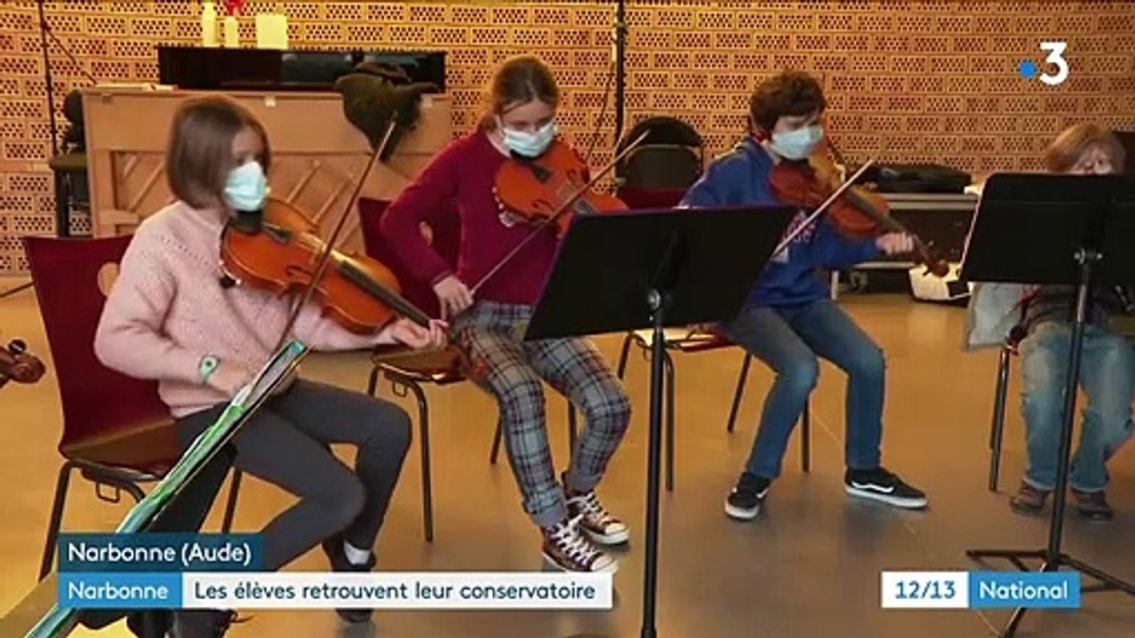 A Narbonne, les élèves du conservatoire retrouvent le plaisir des cours en présentiel