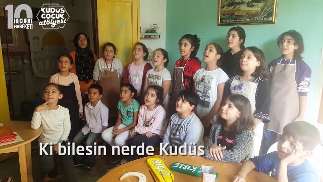 Kudüs Çocuk Atölyesinde Nuri Pakdil şiiri okundu