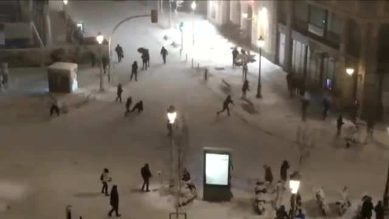 Madrid le pone "buena cara" al temporal Filomena