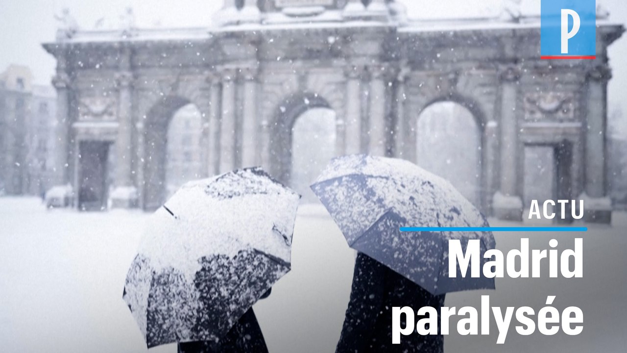 La tempête Filomena provoque des chutes de neige historiques en Espagne