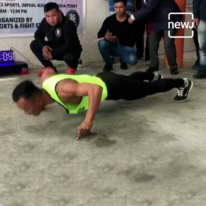 Manipur Lad Breaks World Record, Attempts 85 Four Finger Push-Ups In One Minute