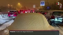 Tempête Filomena : de la neige à Madrid, du jamais vu depuis 50 ans