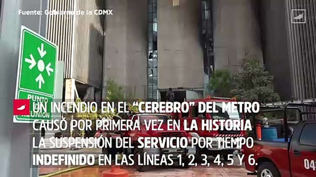 Así fue el incendio en el “cerebro” del Metro