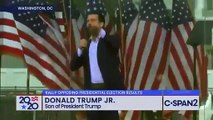 Donald Trump Jr has a message for Republicans today- You can either be a hero, or you can be a zero.