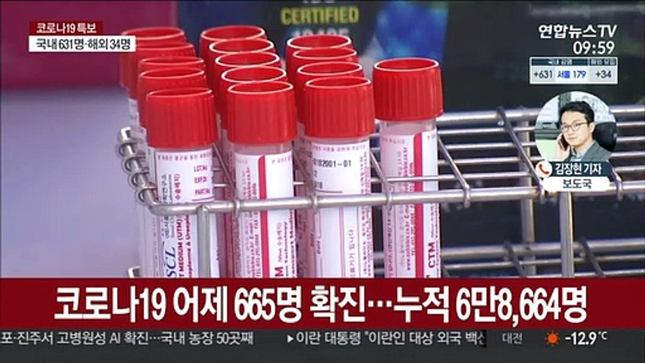 신규 확진 665명…사흘 연속 600명대 유지