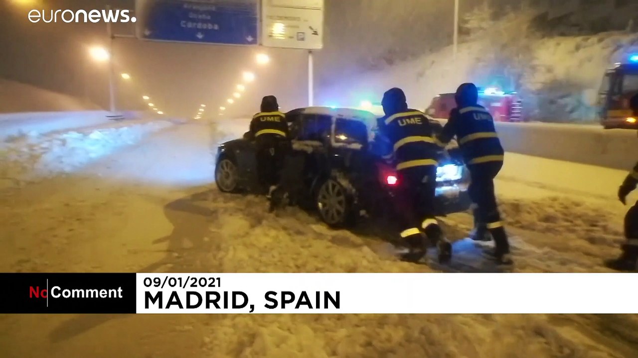 Spanien ist eine einzige Rutschpartie