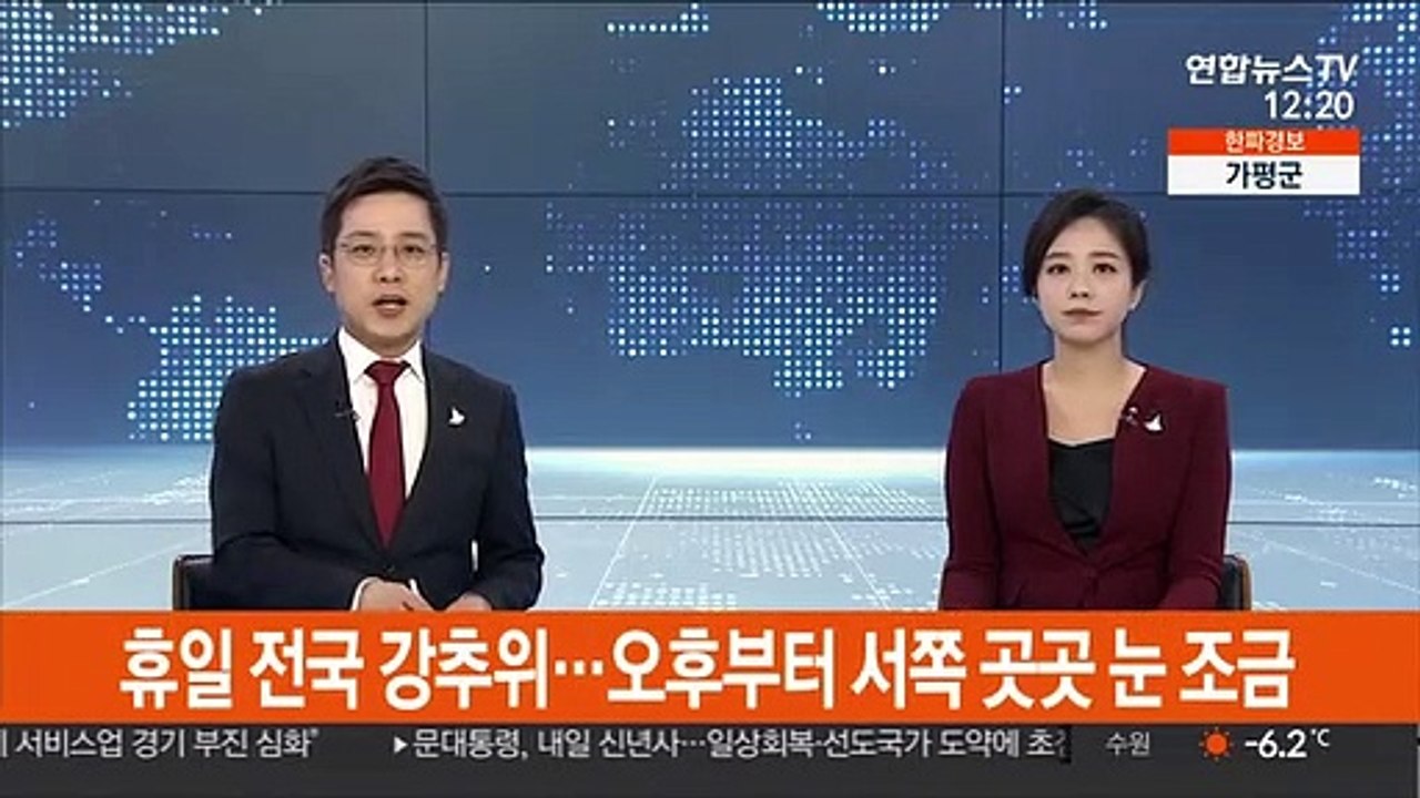 [날씨] 휴일 전국 강추위…오후부터 서쪽 곳곳 눈 조금