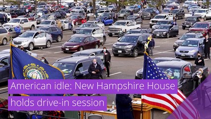 American idle: New Hampshire House holds drive-in session, and other top stories in strange news from January 10, 2021.